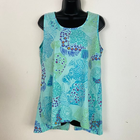 Icantoo Sleeveless Pockets Tunic Top S - Picture 1 of 6